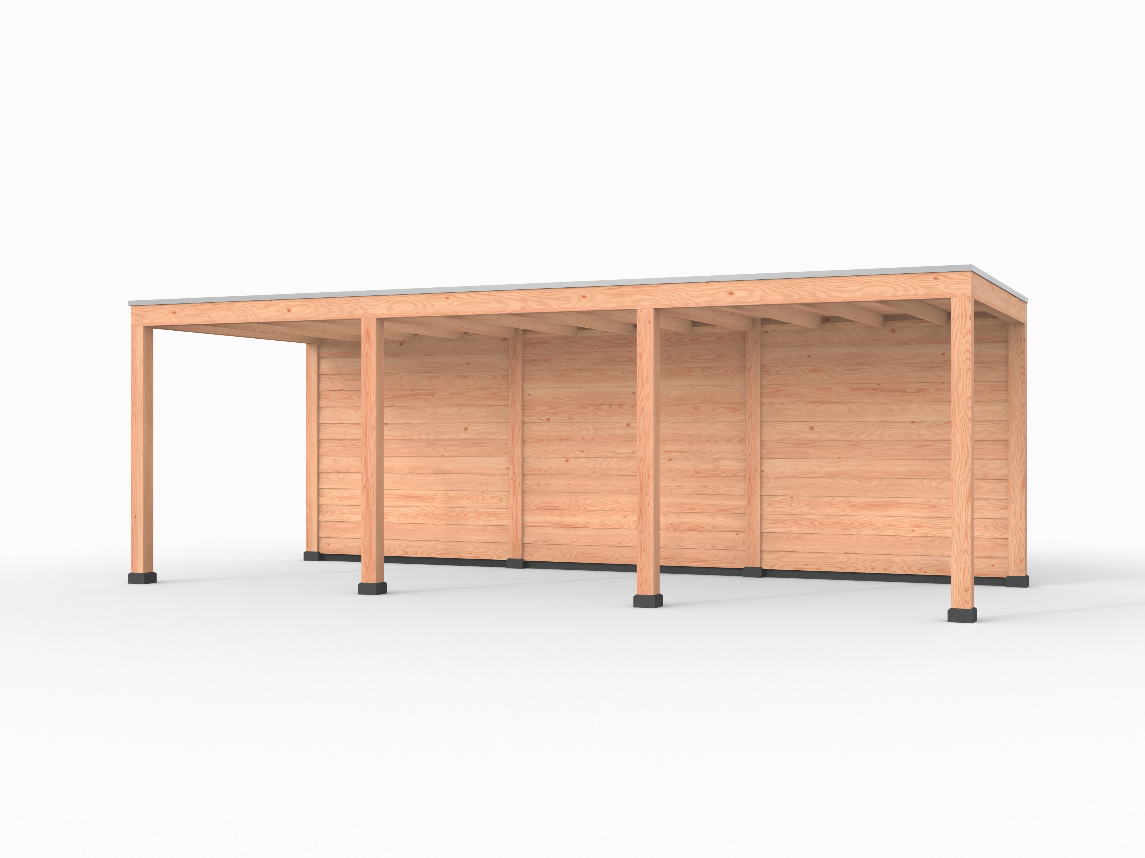 Douglas overkapping, 750 x 300, met achterwand, Westwood Elegant - Afbeelding 1